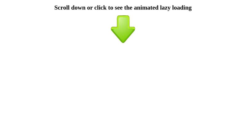 Animated lazy load with CSS transition
