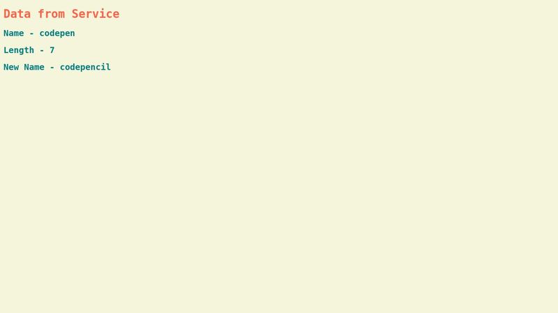 AngularJS service Example