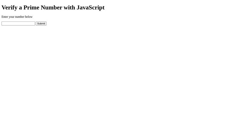 Check Prime Number JavaScript