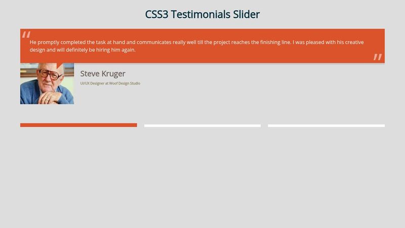 CSS3 Testimonials Slider