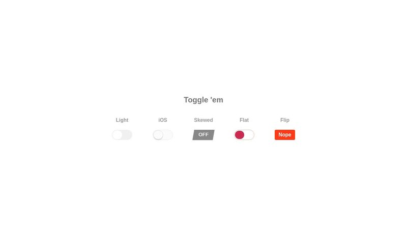 Pure CSS toggle buttons