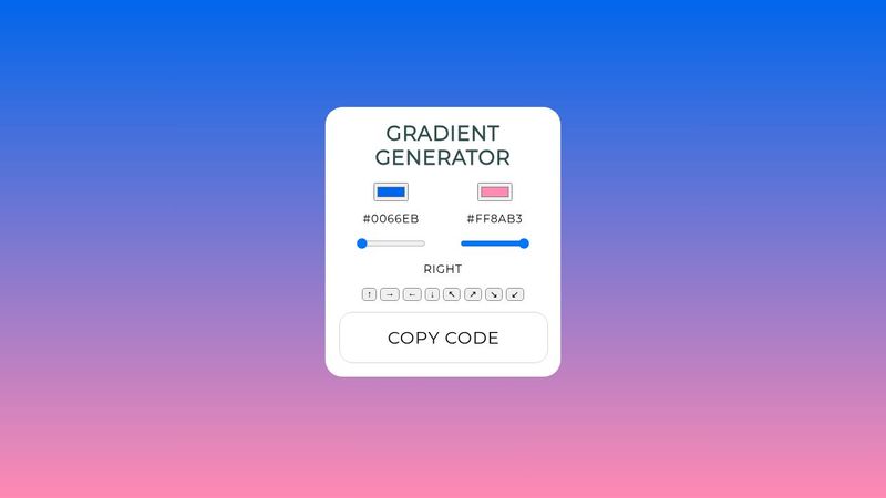 Linear Gradient CSS Generator image.