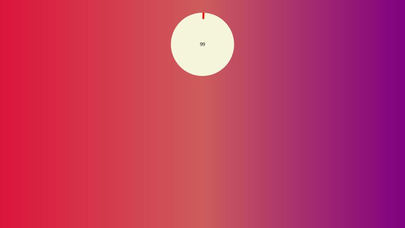 Count down timer with circular progress bar