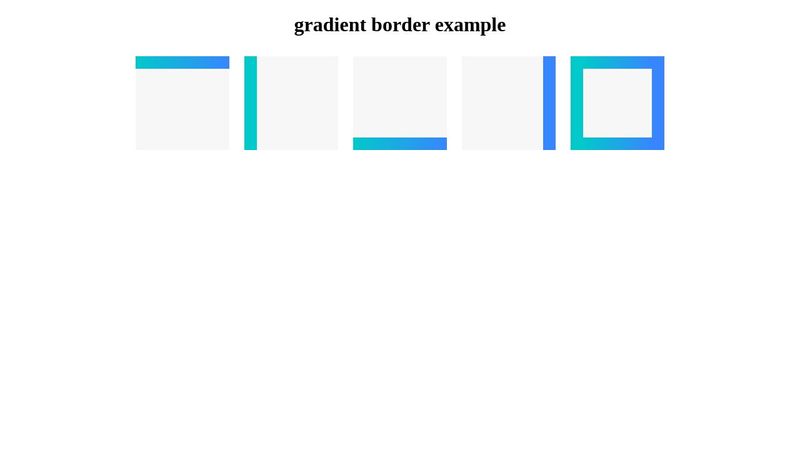 [CSS] gradient border