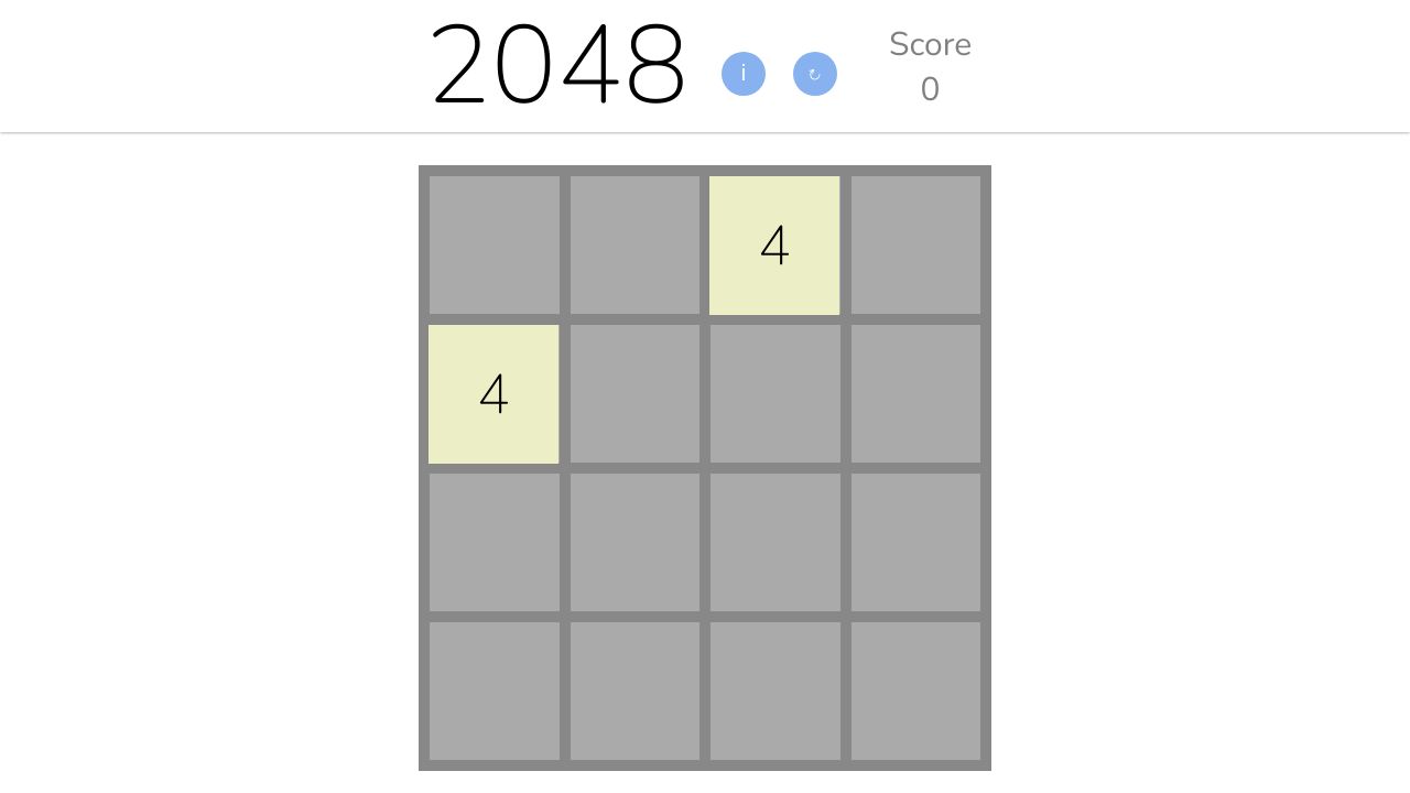 2048 GAME (pure HTML, CSS and JS)