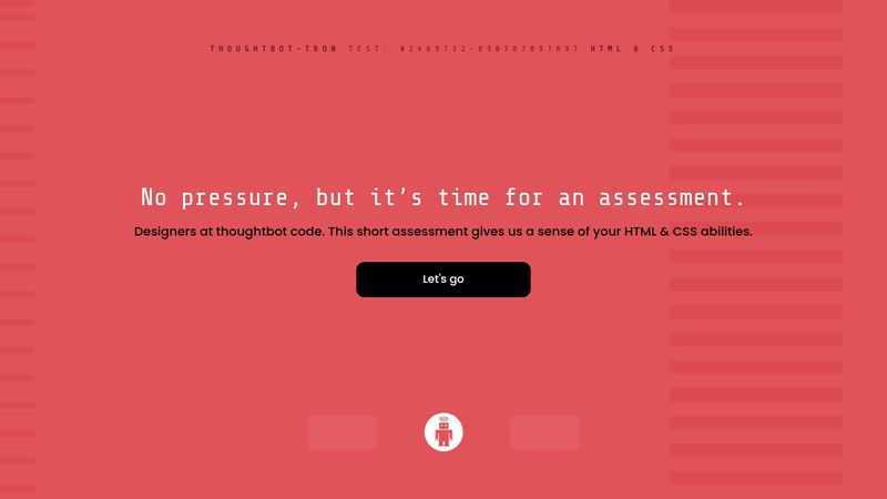 HTML & CSS Test introduction