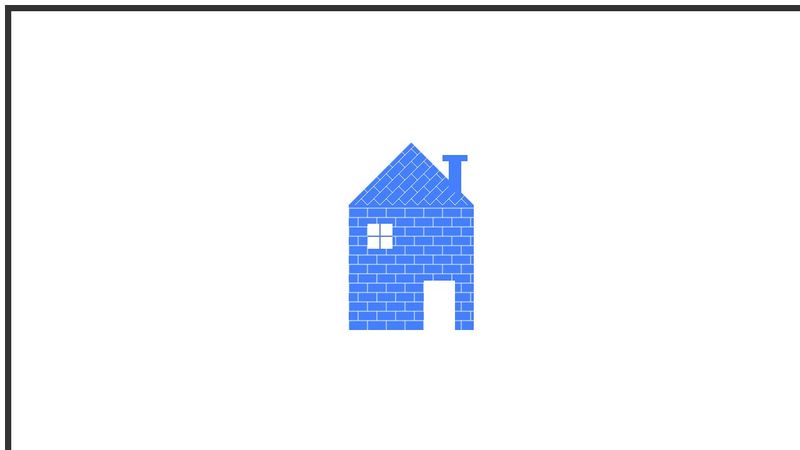 A house w/ javascript canvas image.