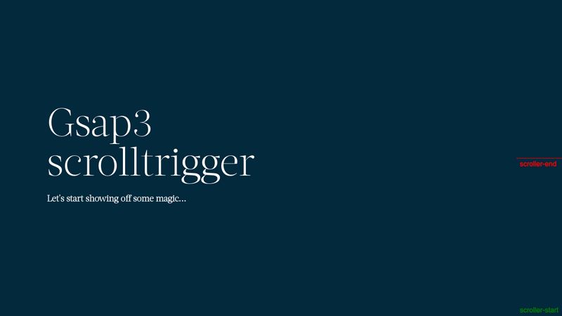 Gsap Scrolltrigger Text Animation Codepen