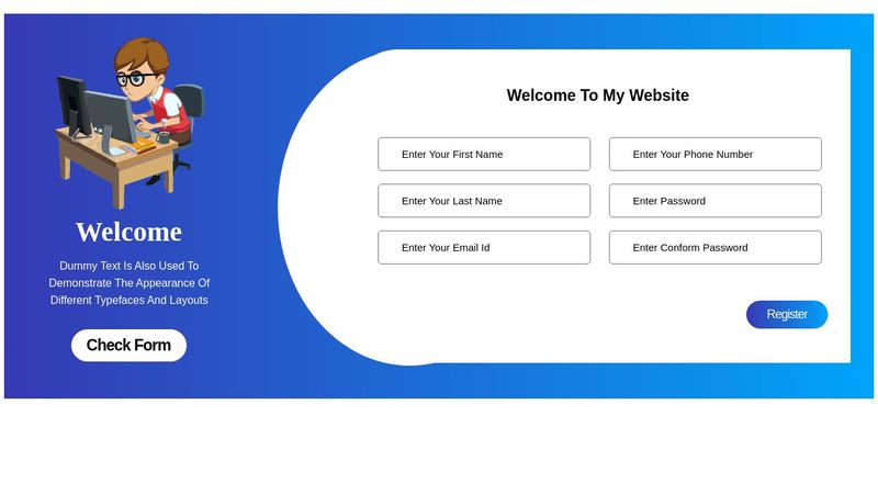 simple html css contact form