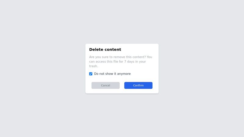 Tailwind Css Popup Modal