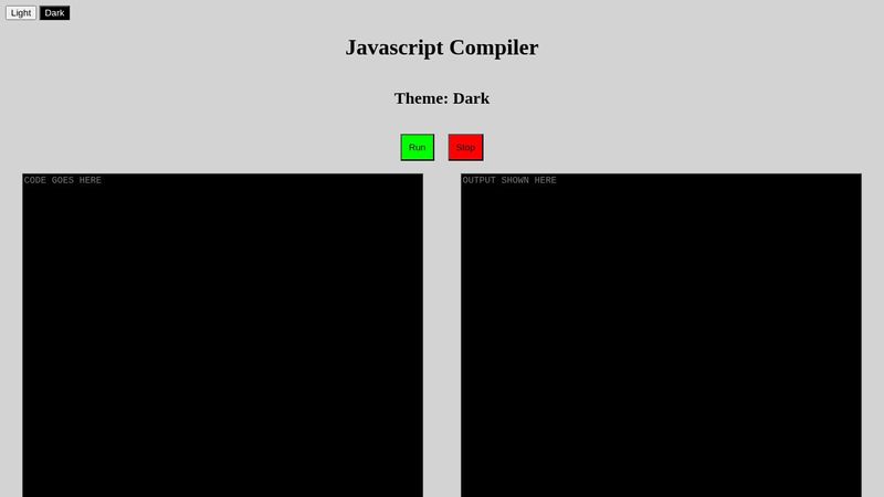 Simple Javascript Compiler