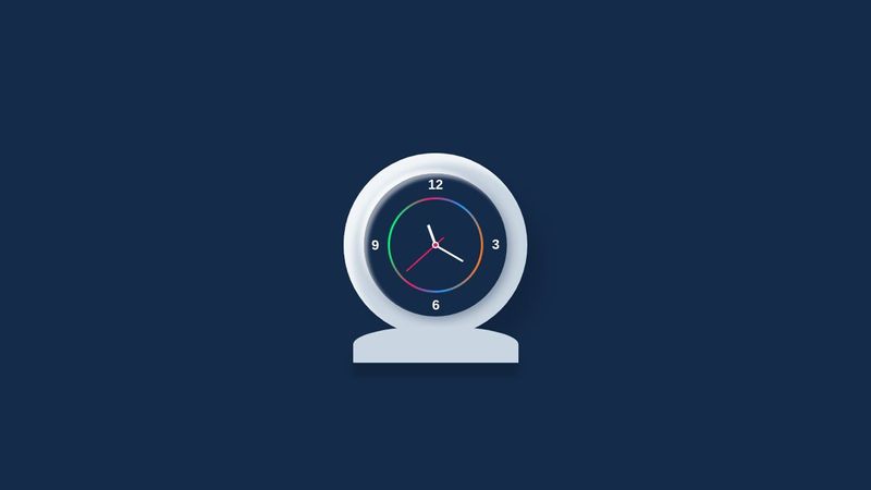 Wall Clock Using HTML CSS and JavaScript