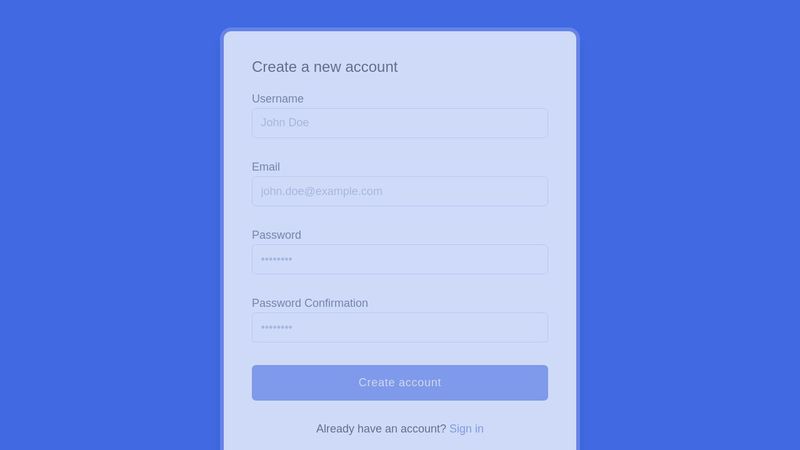 Sign Up Form - Client-side Validtion (Using Vanilla JS)