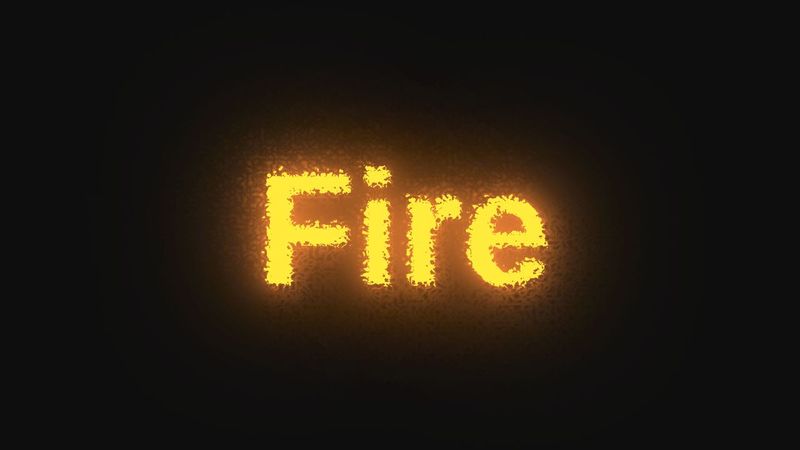 HTML/CSS: Fire Text