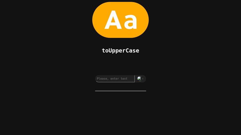 toUpperCase in JavaScript