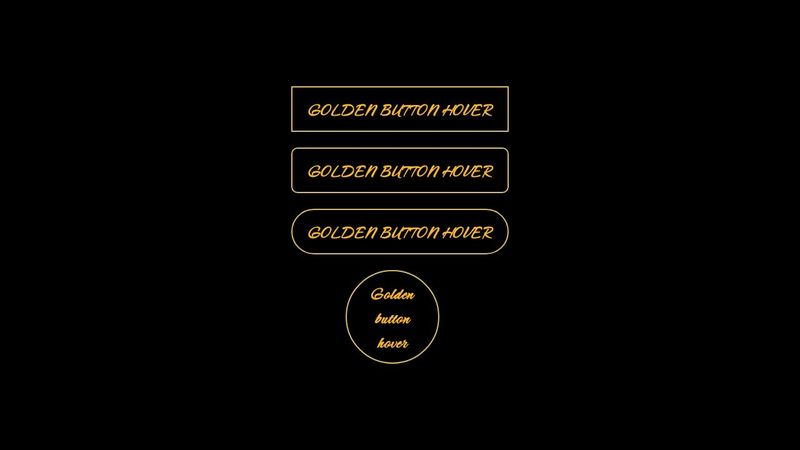 golden button border glow - css