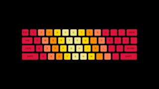 Colorful Keyboard By Fingers