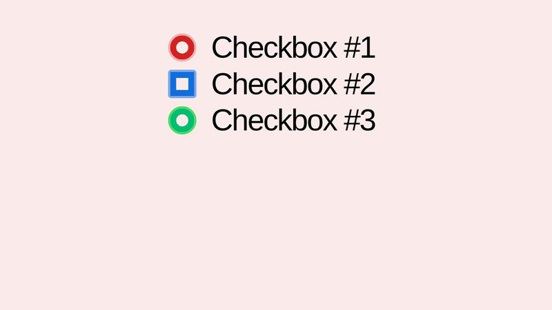Circle & Square Checkbox Style CSS