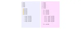 Nested lists styling