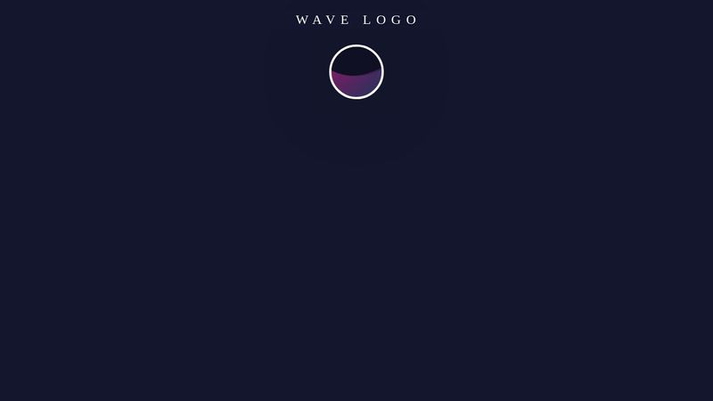 Circle Wave Animation Logo