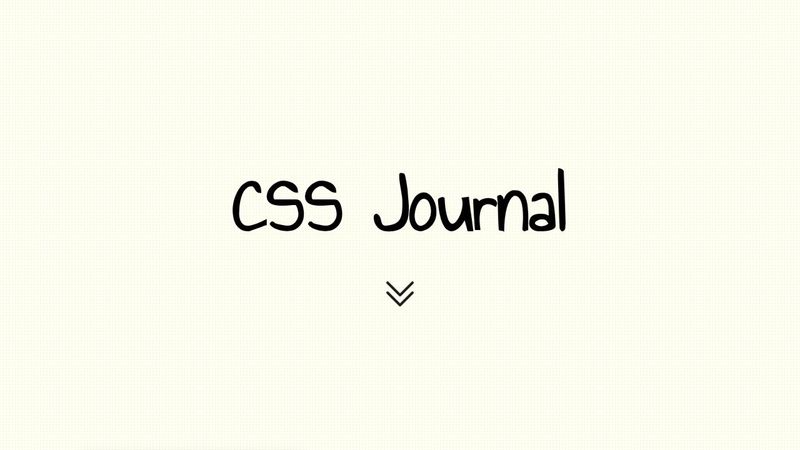 CSS Journal (@property, Container units and Scroll Driven Animations)