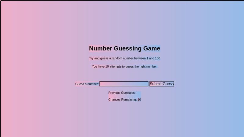 Guess Number Game