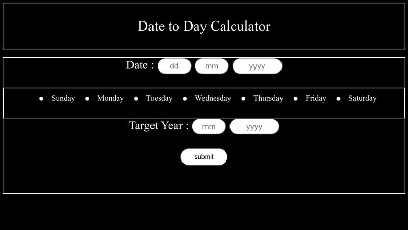 Date to Day Calculator