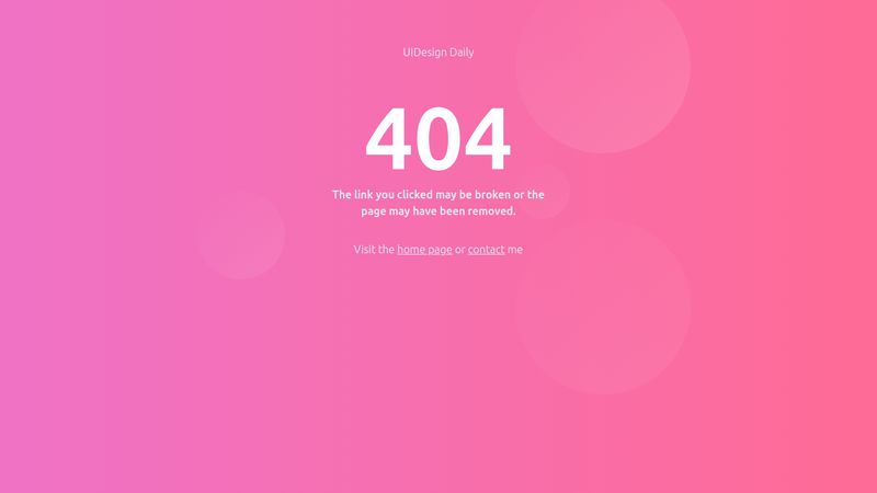 Tailwind 404 Page