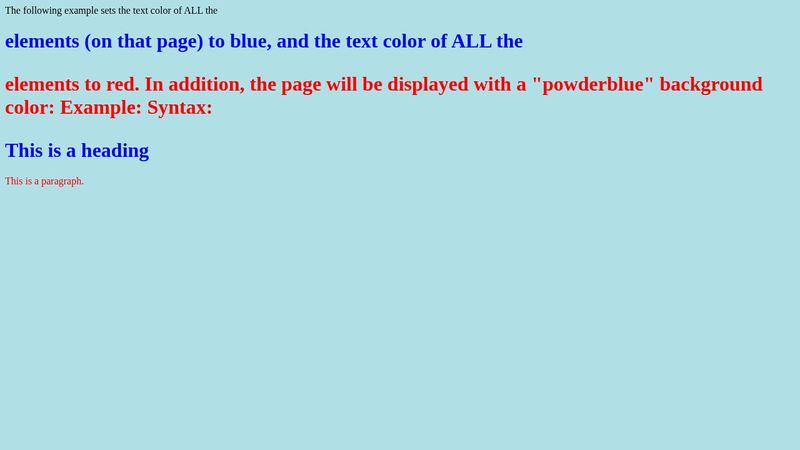 internal css