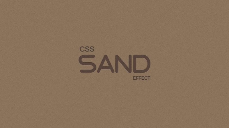 Sand Effect - CSS