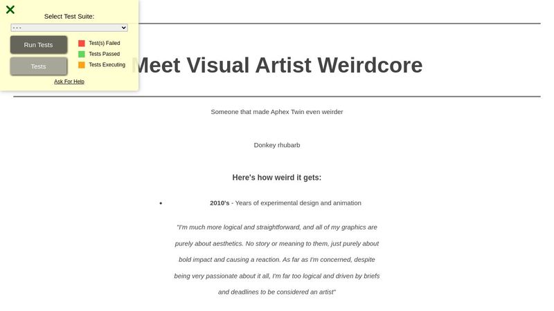 Weirdcore Tribute