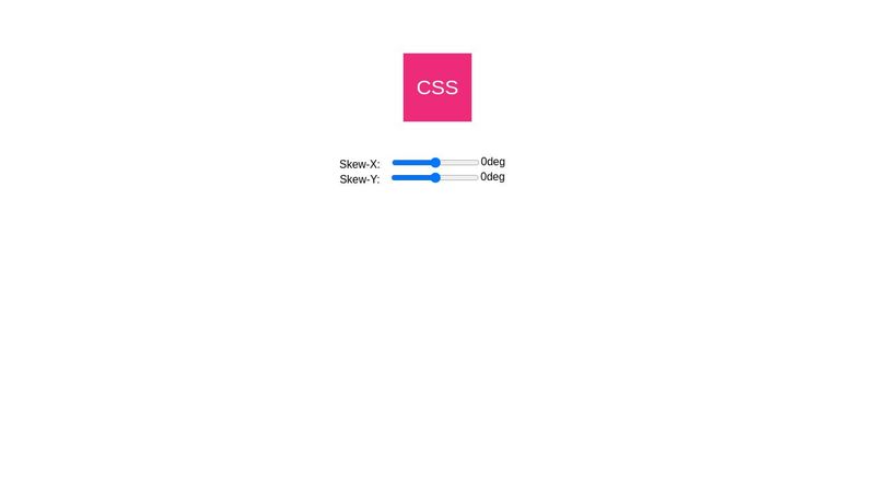 CSS Transform: Skew Example