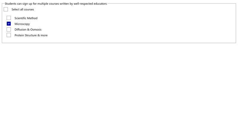 Tri State Checkbox Good Example