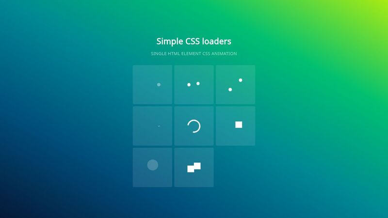 Simple CSS loaders