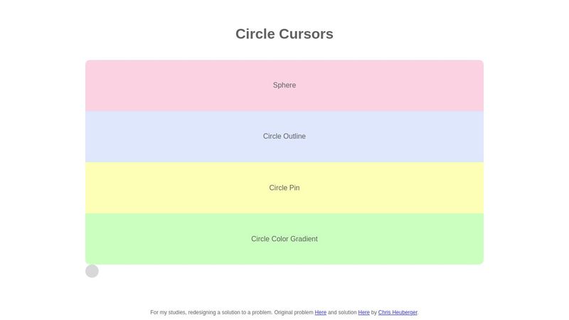 Circle Cursors