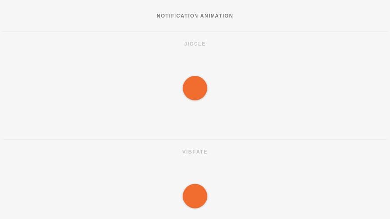 Notification animation collection