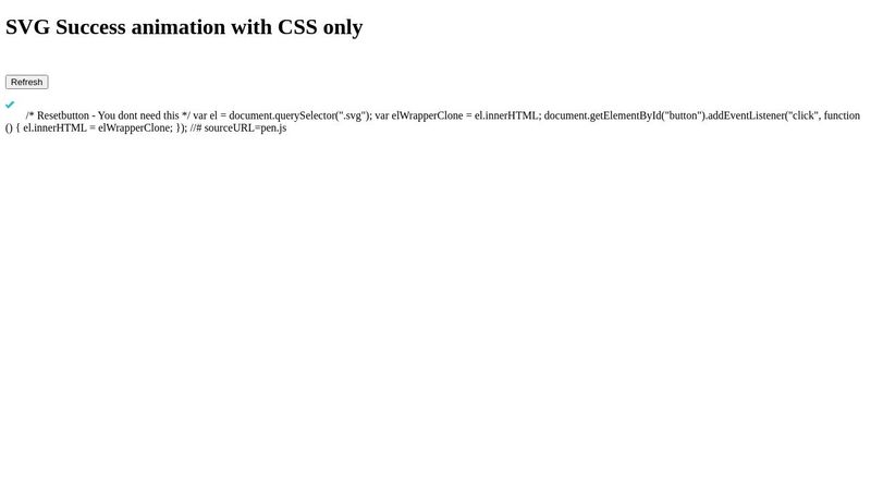 SVG Success animation with css