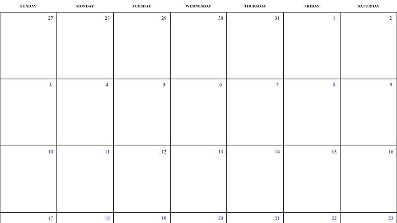 Responsive Calendar with a css grid and a table