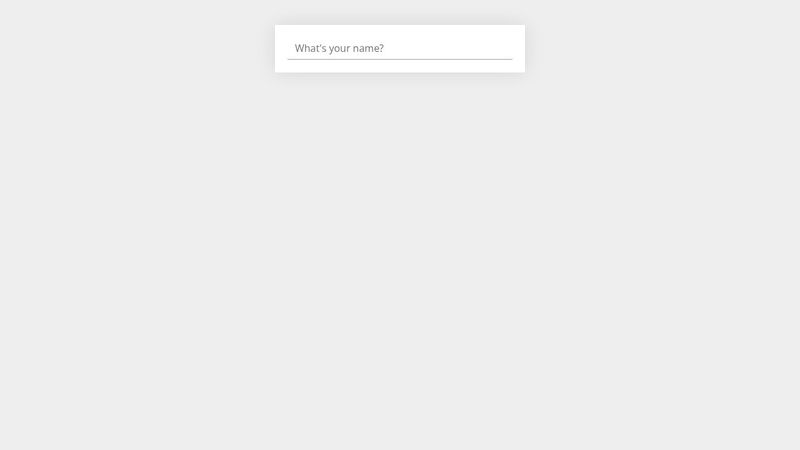 Input line animation based on Material Design
