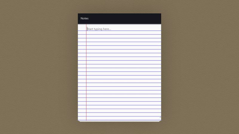 CSS Images 008 Notepad