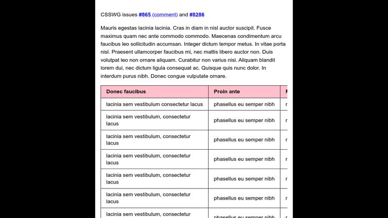 Table With Sticky Header Horizontal Scrolling