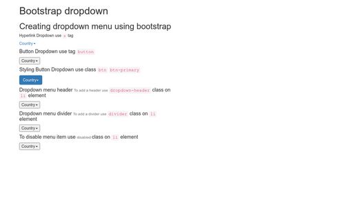 Part 17 Bootstrap dropdown - Script Codes