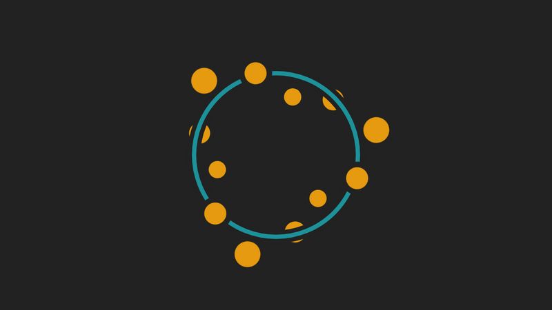 Spinning circles animation