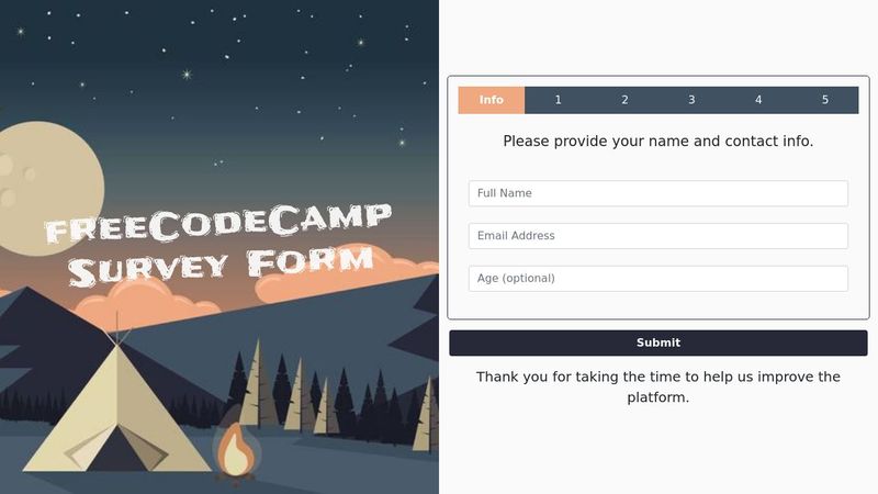 Free Code Camp - Survey Form