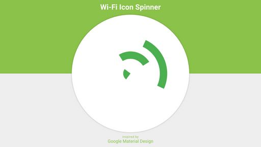Wi-Fi Icon Spinner inspired by Material Design - Script Codes