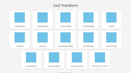 Css3 Transform - Script Codes