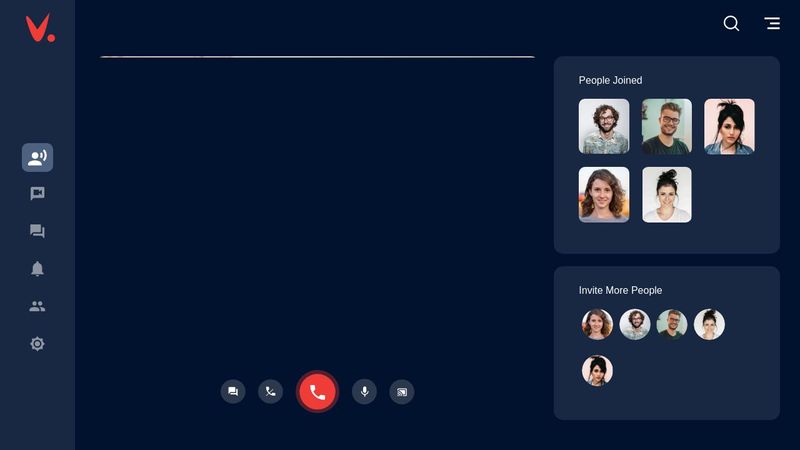 Video Calling Website UI Design