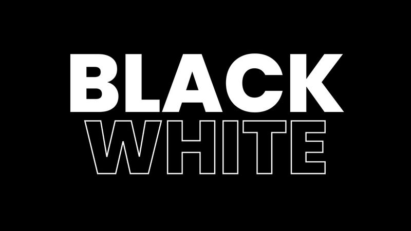 Black White Banner