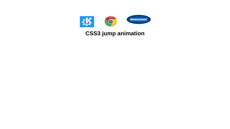 CSS3 Jump Animation CSS3 Jump Animation