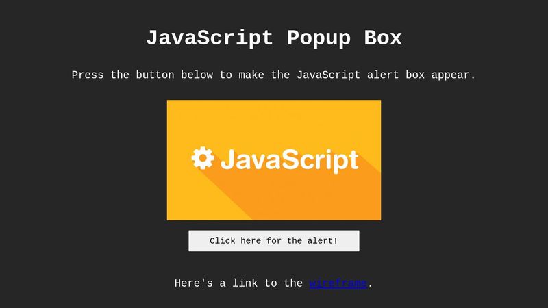 JavaScript Popup Box